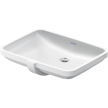 Duravit No.1 Undermount Sink 21 5/8  White High Gloss, Number Of Faucet Holes: 0 - 0395550017